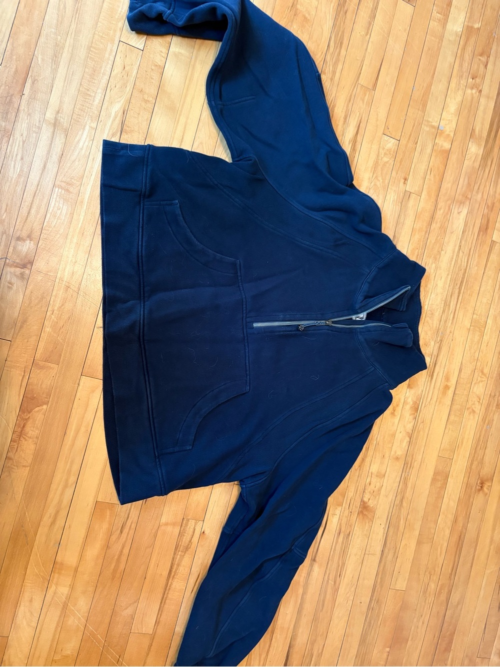lululemon athletica Navy Half-Zip Crew Sweater